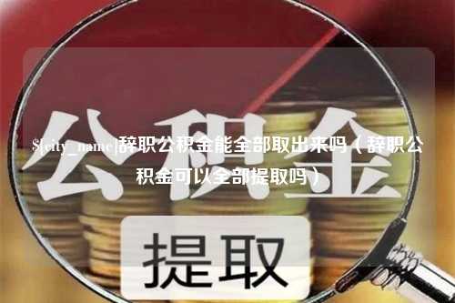 益阳辞职公积金能全部取出来吗（辞职公积金可以全部提取吗）